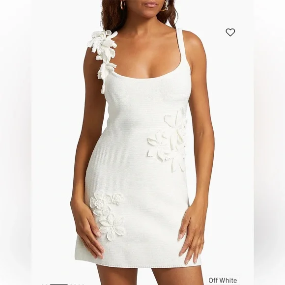 NWT Amur Deedra Floral Appliqué Minidress